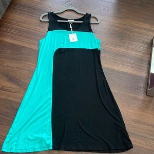 NWT Milano Black/ Green Dress